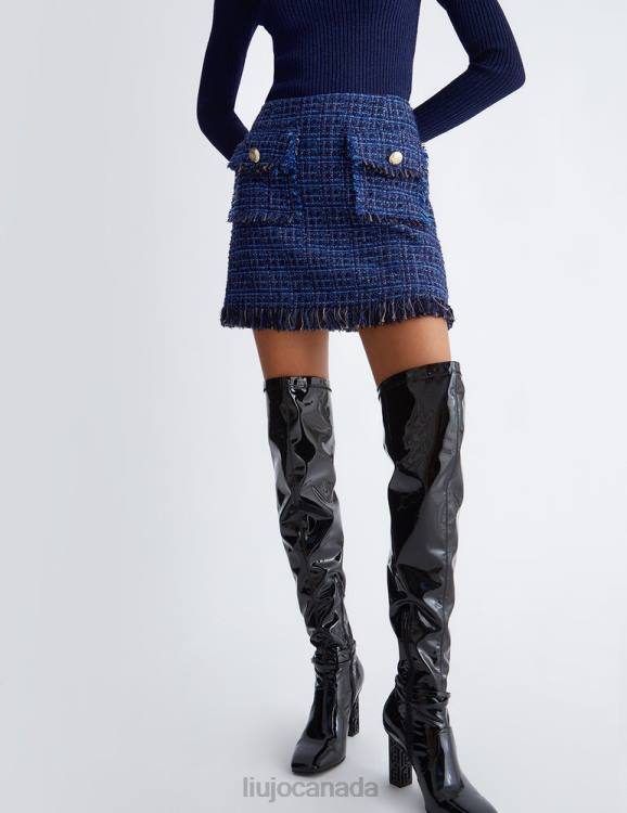 Clothing Liu Jo Boucle Short Skirt Women F6061119