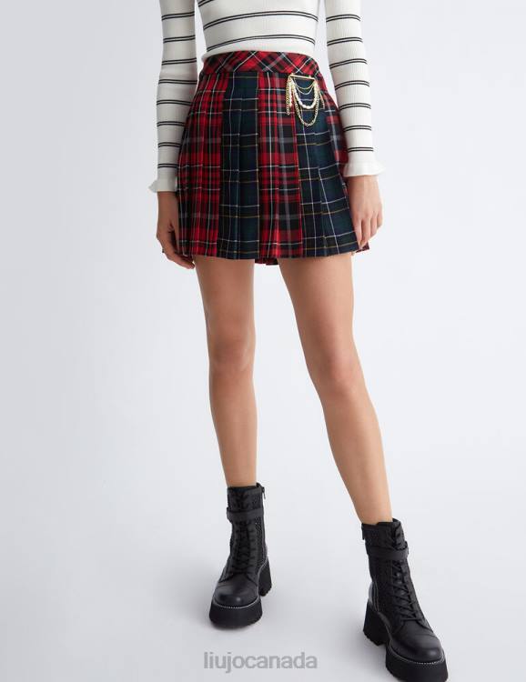Clothing Liu Jo Check Pleated Miniskirt Women F6061141