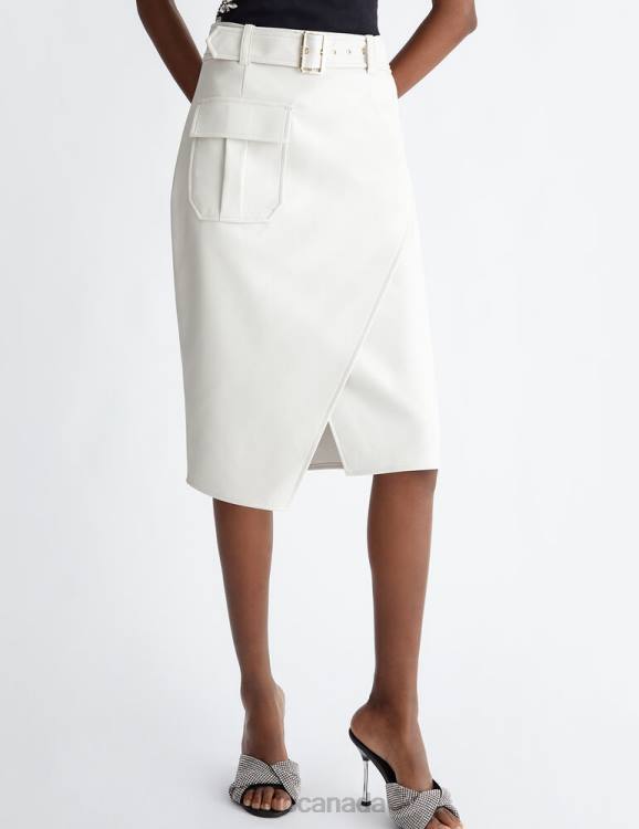 Clothing Liu Jo Coated Fabric Cargo Skirt Women F6061106