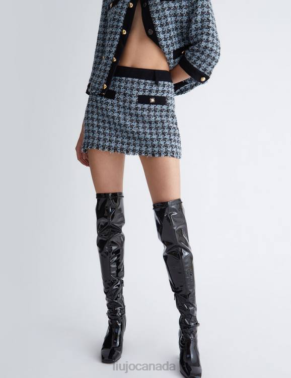 Clothing Liu Jo Houndstooth Boucle Miniskirt Women F6061153