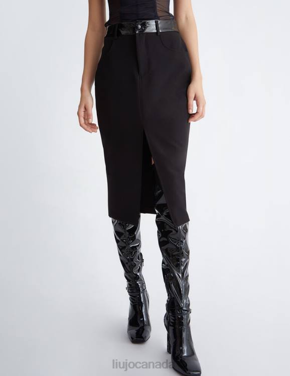 Clothing Liu Jo Midi Skirt With Slit Women F606799
