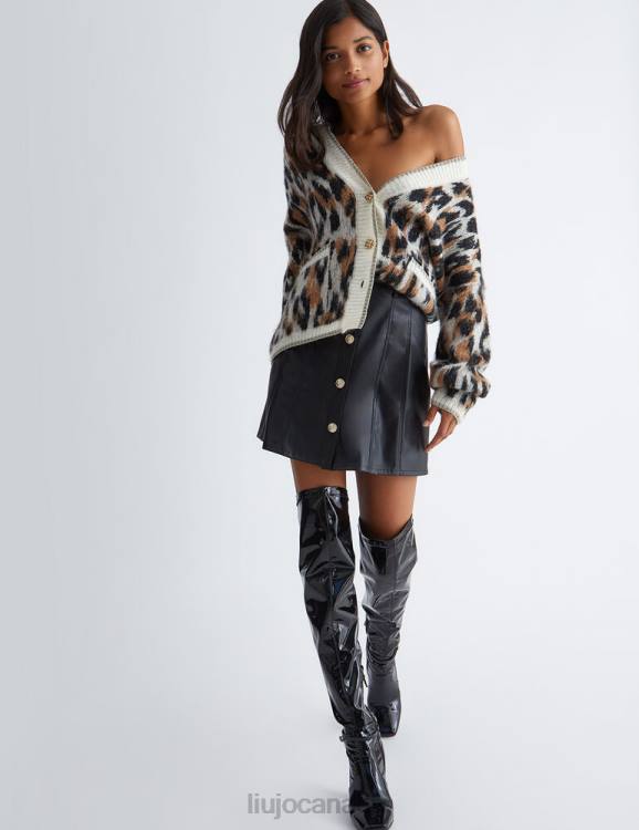 Clothing Liu Jo Mini Skirt In Coated Fabric Women F606234