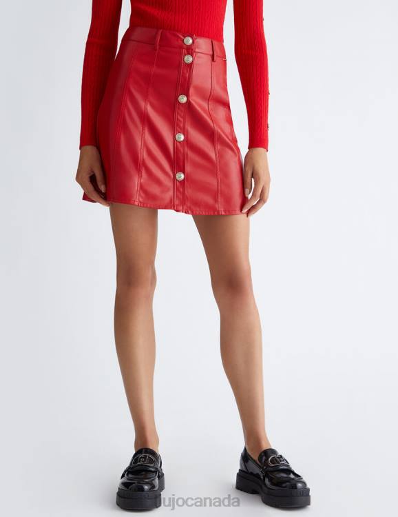 Clothing Liu Jo Mini Skirt In Coated Fabric Women F606334