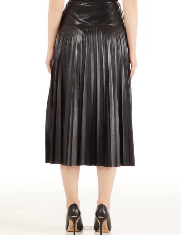 Clothing Liu Jo Pleated Skirt In Coated Fabric Women F6062692