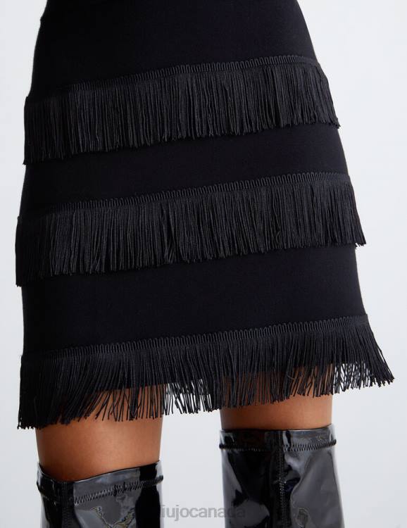 Clothing Liu Jo Short Skirt With Fringes Women F606487