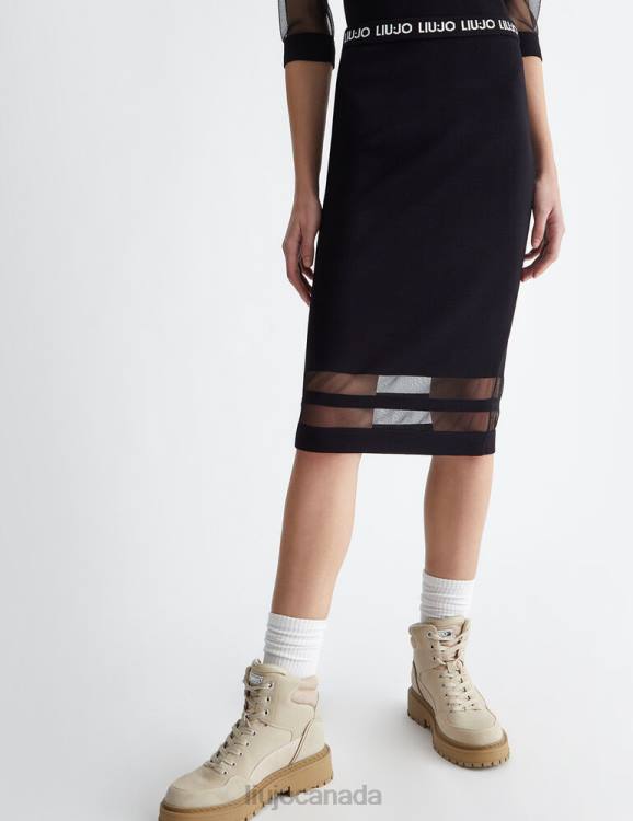 Clothing Liu Jo Skirt With Mesh Details Women F606961