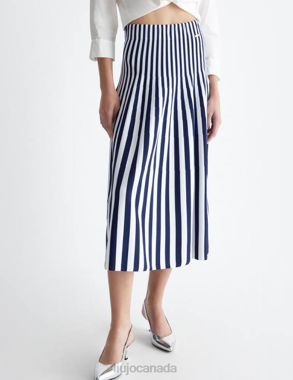 Clothing Liu Jo Striped Knit Skirt Women F606639