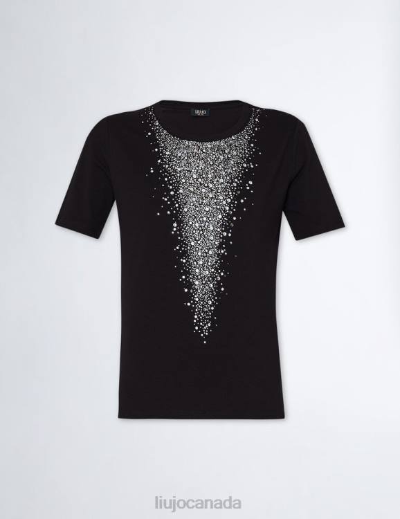 Clothing Liu Jo Better T-Shirt With Gemstones Women F6061243