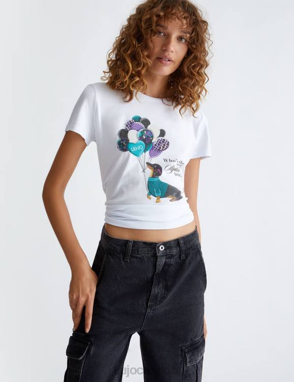 Clothing Liu Jo Eco-Friendly T-Shirt With Dog Print Women F606484