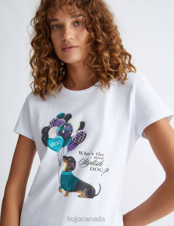 Clothing Liu Jo Eco-Friendly T-Shirt With Dog Print Women F606484