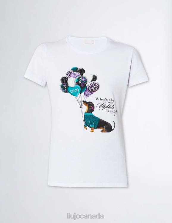 Clothing Liu Jo Eco-Friendly T-Shirt With Dog Print Women F606484