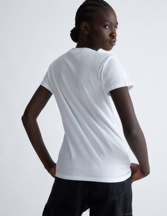 Clothing Liu Jo Eco-Friendly T-Shirt With Gemstones Women F606751