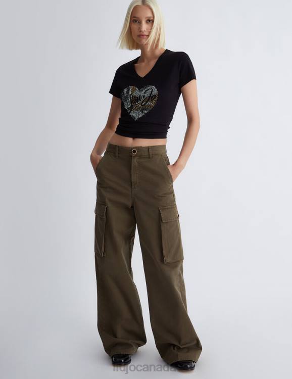 Clothing Liu Jo Eco-Friendly T-Shirt With Heart And Gemstones Women F606702