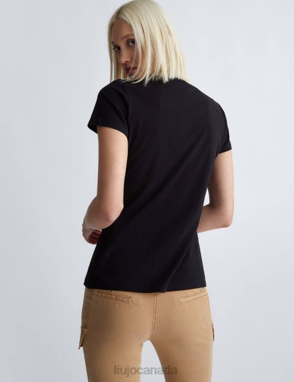 Clothing Liu Jo Eco-Friendly T-Shirt With Logo And Gemstones Women F606692