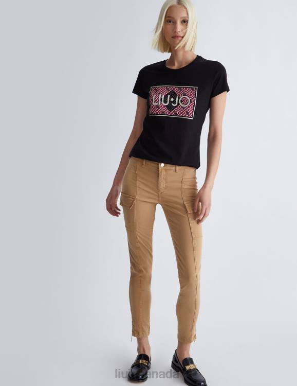Clothing Liu Jo Eco-Friendly T-Shirt With Logo And Gemstones Women F606692