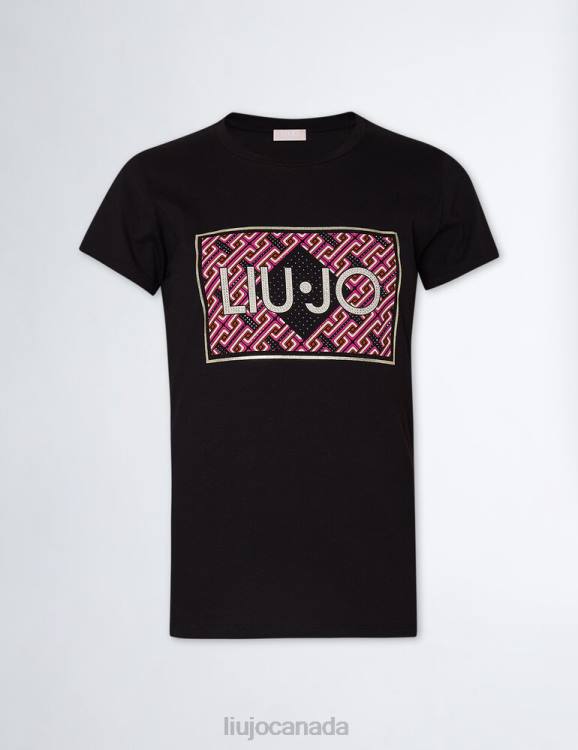 Clothing Liu Jo Eco-Friendly T-Shirt With Logo And Gemstones Women F606692