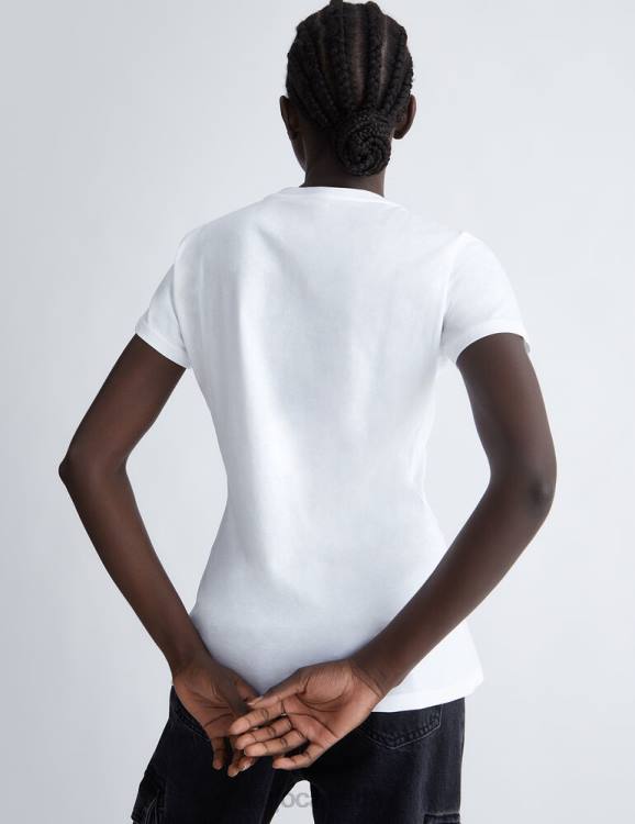 Clothing Liu Jo Eco-Friendly T-Shirt With Logo And Gemstones Women F606709