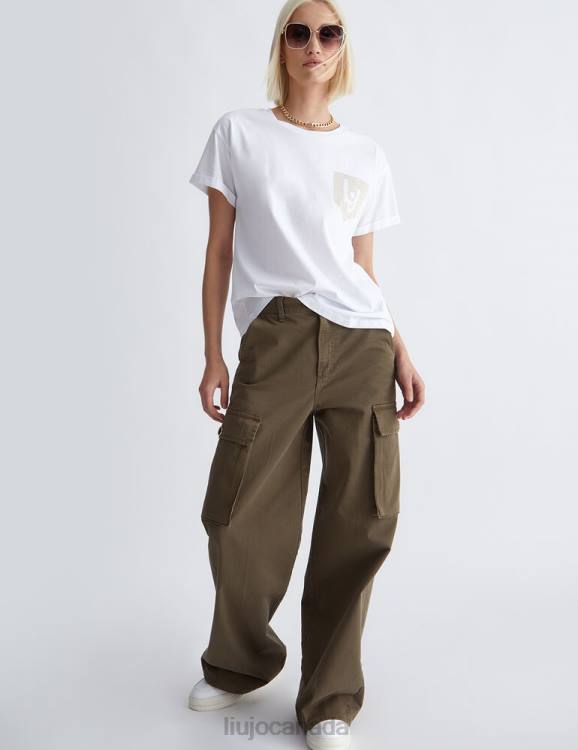 Clothing Liu Jo Eco-Friendly T-Shirt With Logo And Gemstones Women F606823