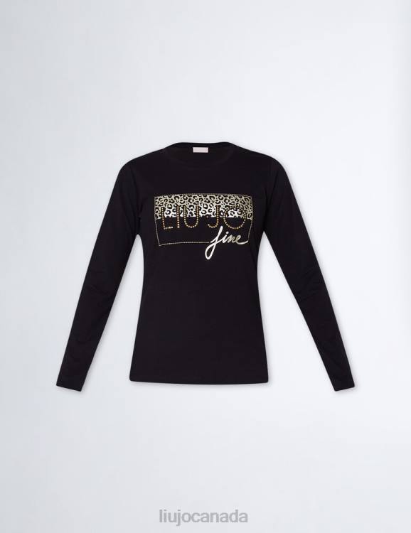 Clothing Liu Jo Eco-Friendly T-Shirt With Logo And Gemstones Women F606864