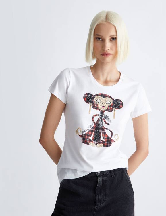 Clothing Liu Jo Eco-Friendly T-Shirt With Monkey Print Women F606184