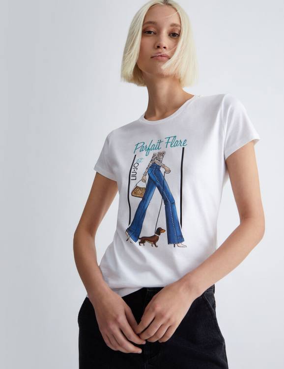 Clothing Liu Jo Eco-Friendly T-Shirt With Print Women F606972