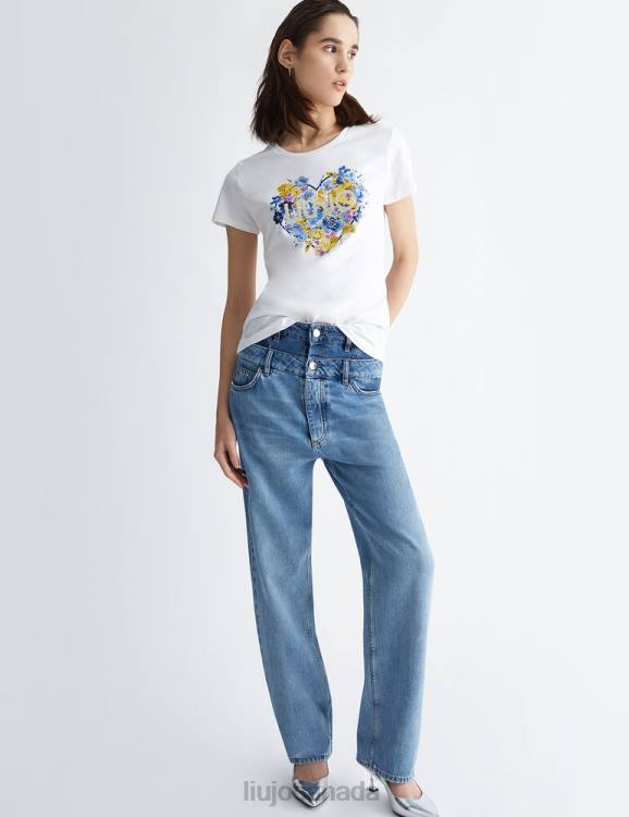 Clothing Liu Jo Floral Heart T-Shirt Women F606560