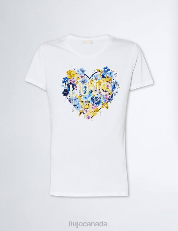 Clothing Liu Jo Floral Heart T-Shirt Women F606560