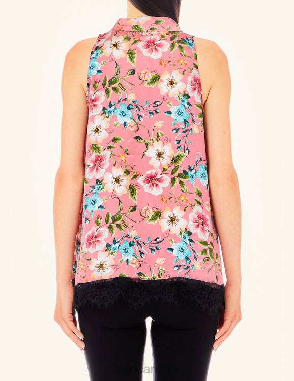 Clothing Liu Jo Floral Top With Lace Women F6062627
