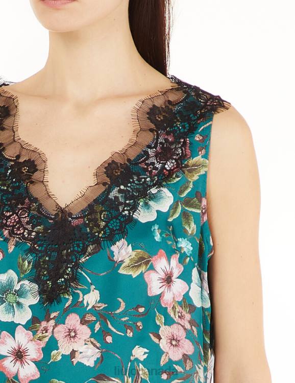 Clothing Liu Jo Floral Top With Lace Women F6062642