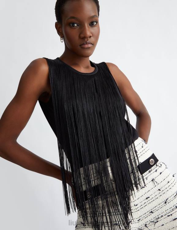Clothing Liu Jo Fringed Top Women F606645