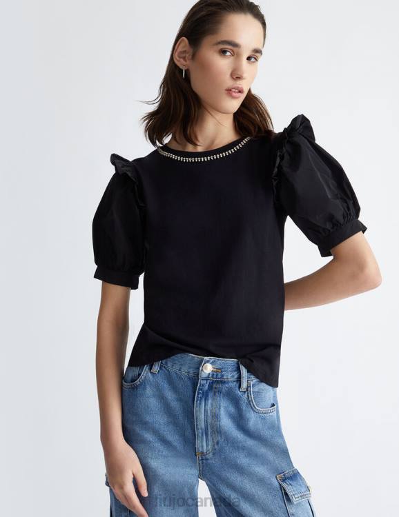 Clothing Liu Jo Jersey And Taffeta T-Shirt Women F606654