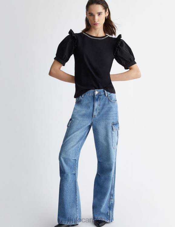 Clothing Liu Jo Jersey And Taffeta T-Shirt Women F606654