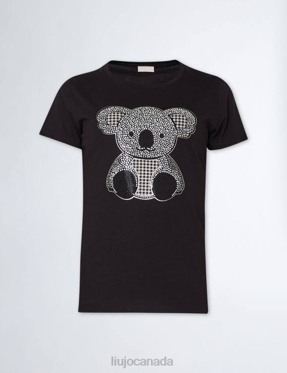 Clothing Liu Jo Koala T-Shirt With Rhinestones Women F606388