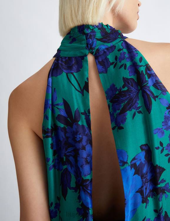 Clothing Liu Jo Silk Blend Floral Top Women F606197