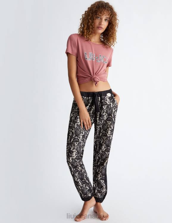 Clothing Liu Jo T-Shirt With Animal-Print Logo Women F606280