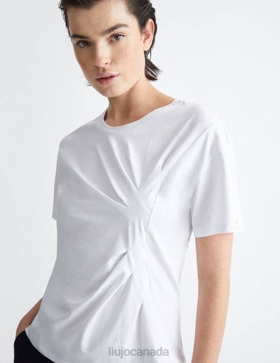 Clothing Liu Jo T-Shirt With Asymmetric Gathering Women F606584