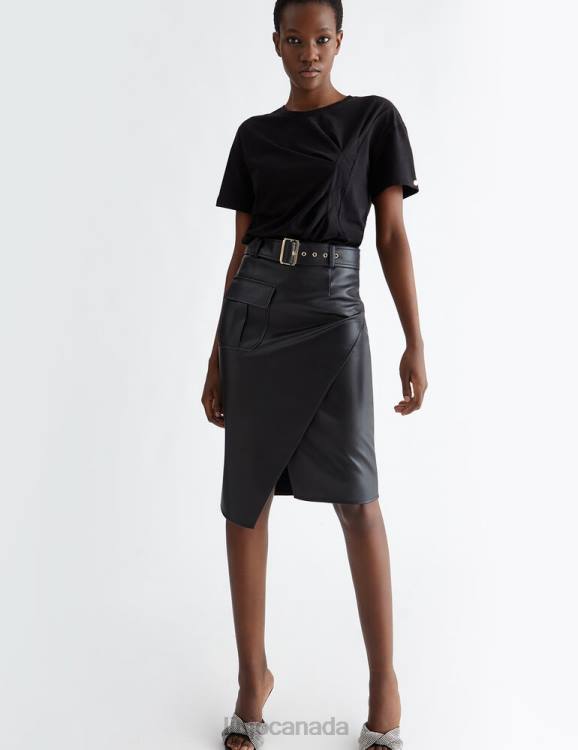 Clothing Liu Jo T-Shirt With Asymmetric Gathering Women F606588