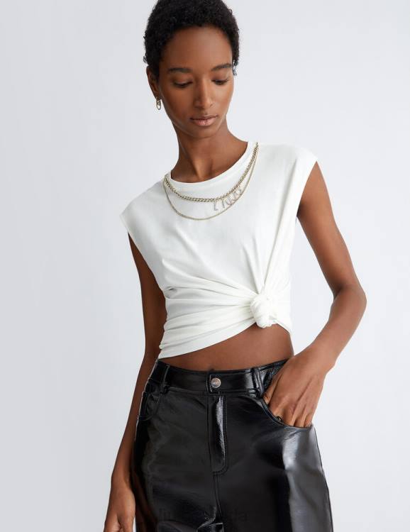 Clothing Liu Jo T-Shirt With Chain And Logo Women F606597