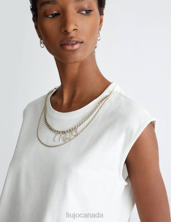 Clothing Liu Jo T-Shirt With Chain And Logo Women F606597