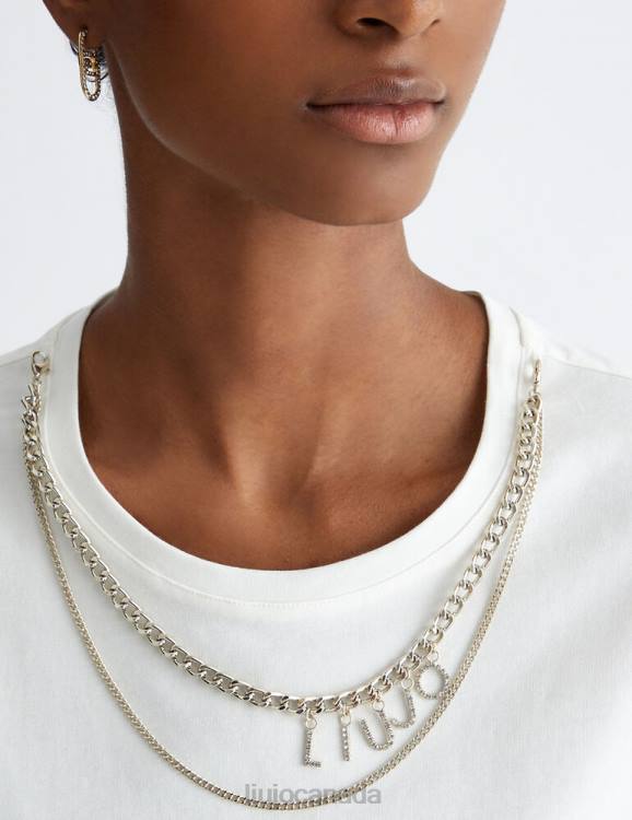 Clothing Liu Jo T-Shirt With Chain And Logo Women F606597