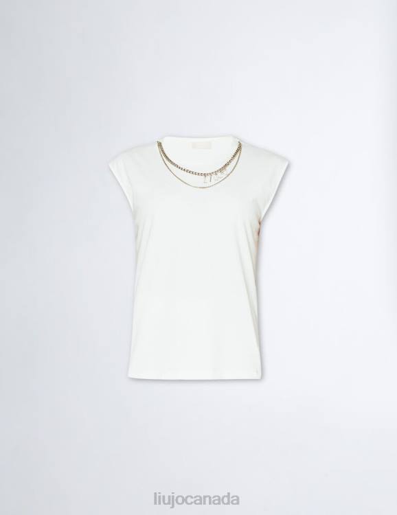 Clothing Liu Jo T-Shirt With Chain And Logo Women F606597