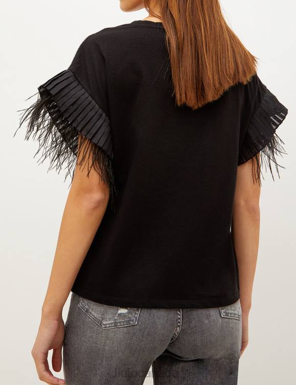 Clothing Liu Jo T-Shirt With Feathers And Gemstones Women F6062567