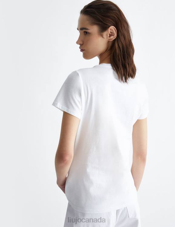 Clothing Liu Jo T-Shirt With Floral Print And Logo Women F606565