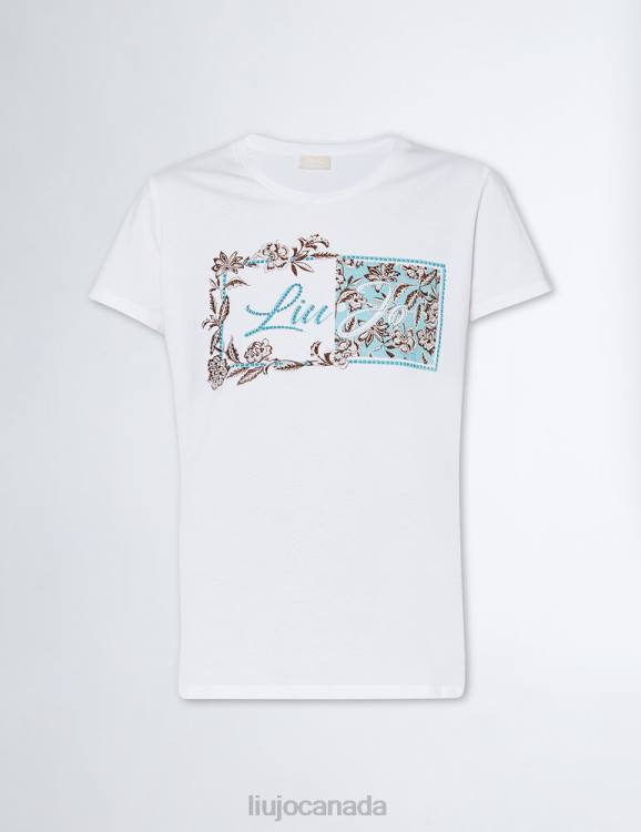 Clothing Liu Jo T-Shirt With Floral Print And Logo Women F606565