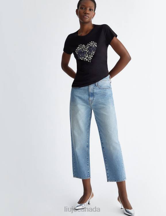 Clothing Liu Jo T-Shirt With Heart And Gemstones Women F606703