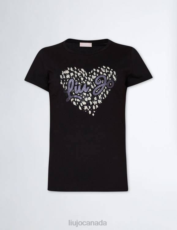 Clothing Liu Jo T-Shirt With Heart And Gemstones Women F606703