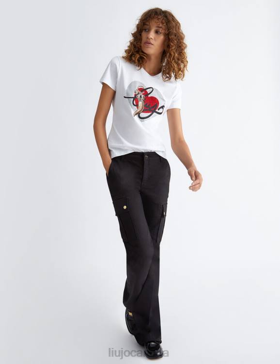 Clothing Liu Jo T-Shirt With Heart And Gemstones Women F606993