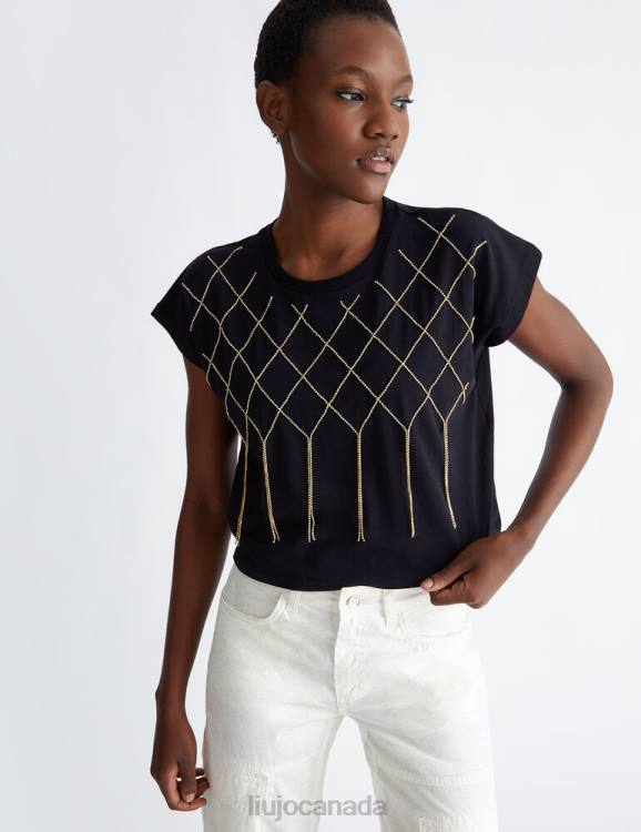 Clothing Liu Jo T-Shirt With Jewel Embroidery Women F606741