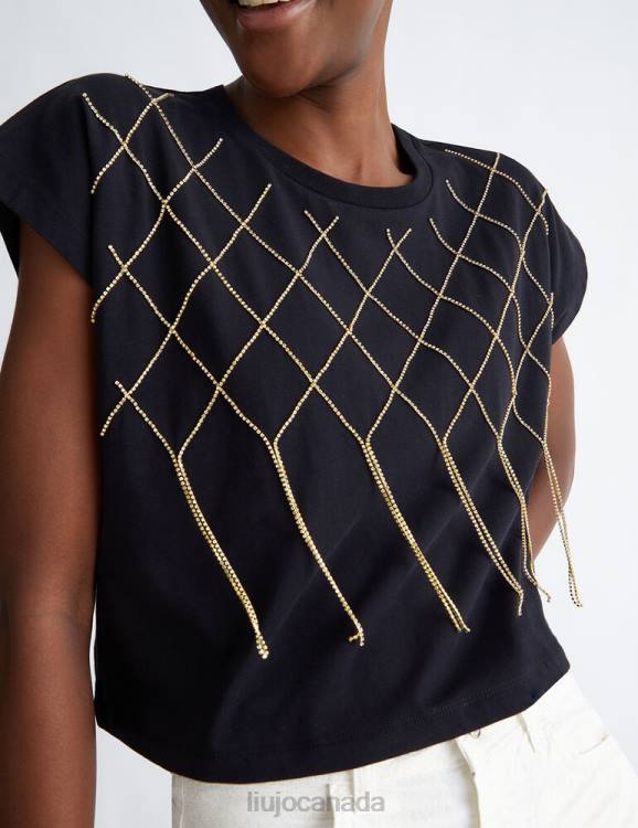 Clothing Liu Jo T-Shirt With Jewel Embroidery Women F606741