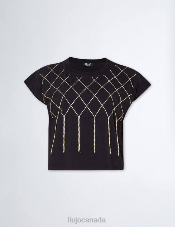 Clothing Liu Jo T-Shirt With Jewel Embroidery Women F606741